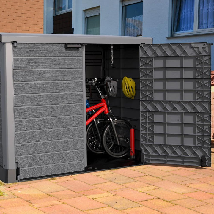 Duramax StoreAway Cedargrain Plastic Garden Storage Box - 1200L