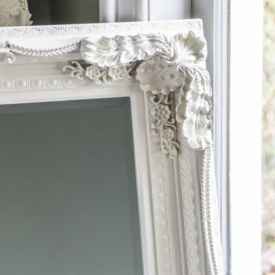 Carved Louis Mirror Cream 1190x890mm