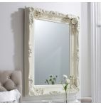 Carved Louis Mirror Cream 1190x890mm