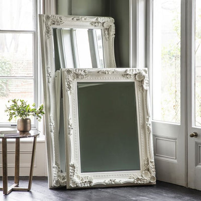 Carved Louis Mirror Cream 1190x890mm