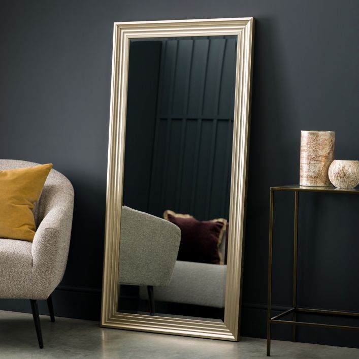 Jackson Leaner Mirror Silver 760x1550mm