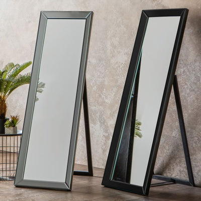 Luna Cheval Mirror Black 1550x480mm
