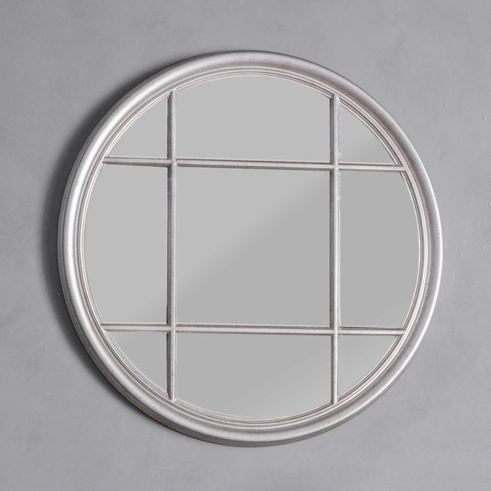 Eccleston Round Mirror Silver 1000x40x1000mm