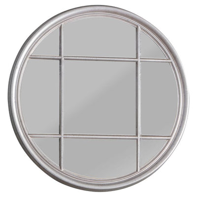 Eccleston Round Mirror Silver 1000x40x1000mm