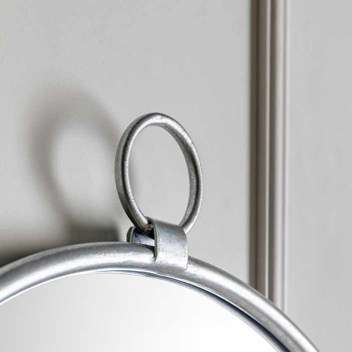Bayswater Silver Round Mirror 610x700mm