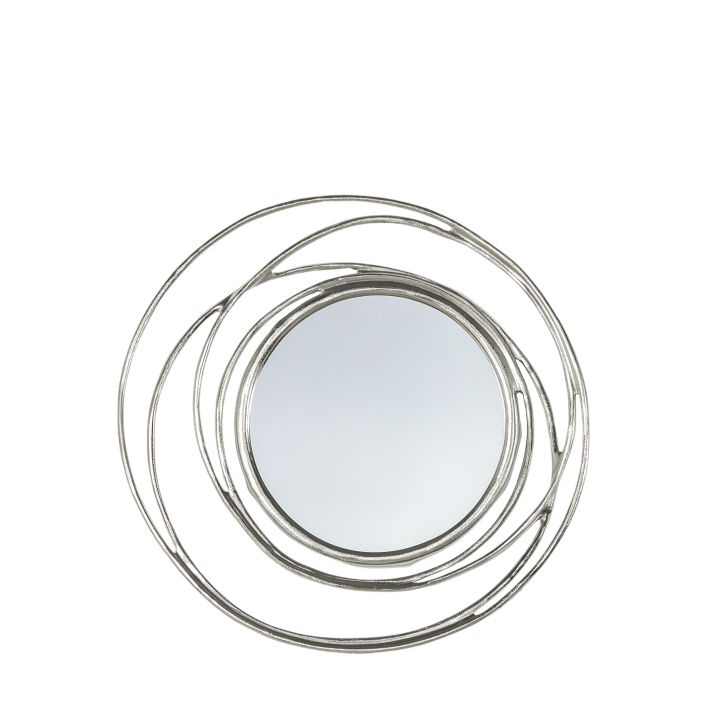 Allende Mirror Satin Silver 660x80x660mm