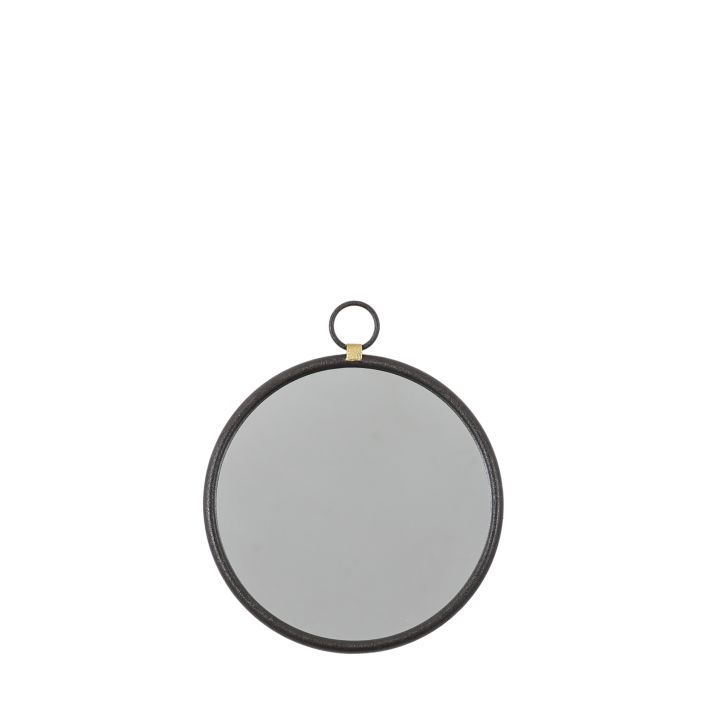 Bayswater Black Round Mirror 400x20x450mm