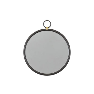 Bayswater Black Round Mirror 400x20x450mm