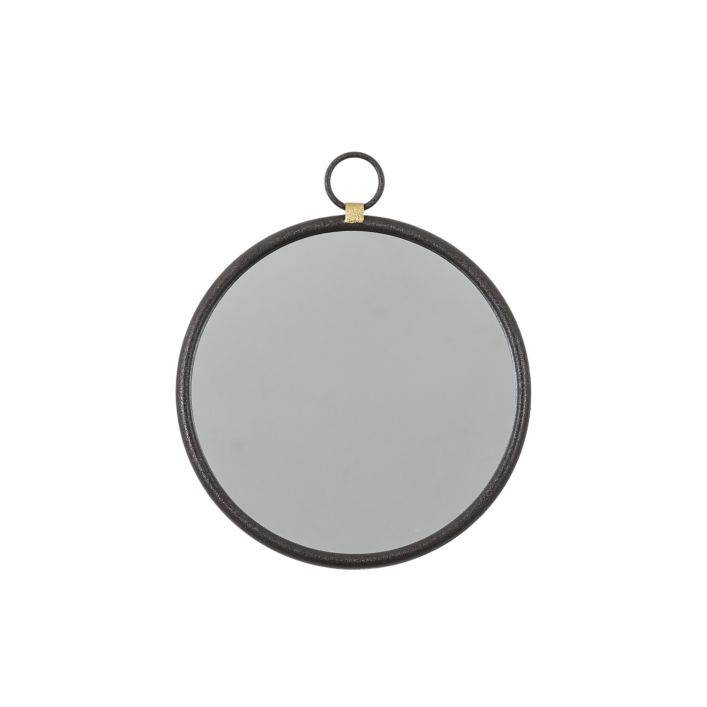 Bayswater Black Round Mirror 400x20x450mm