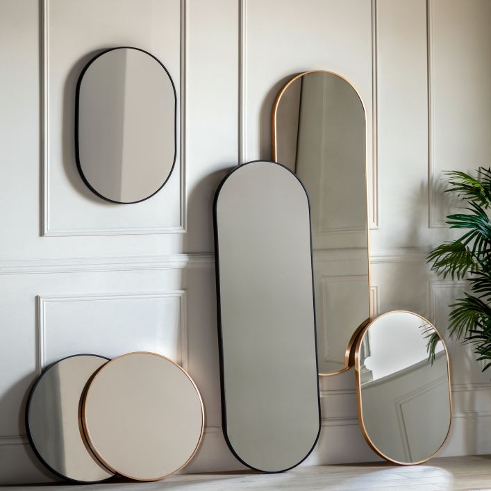 Yardley Mirror Black 750x40x500mm