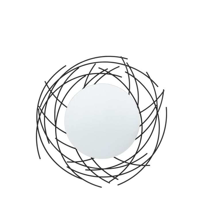 Barking Mirror Black 600x25x600mm