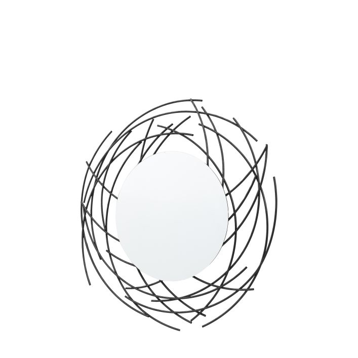 Barking Mirror Black 600x25x600mm