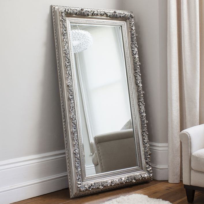 Antwerp Leaner Mirror Silver 1730x90x870mm