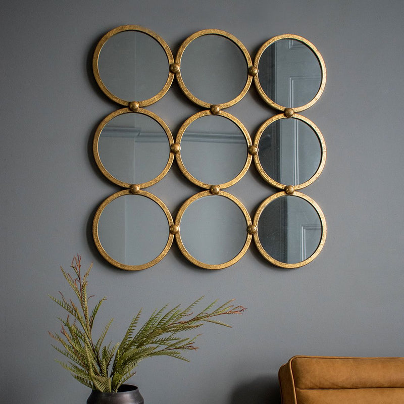 Bradbury Mirror Antique Gold Leaf