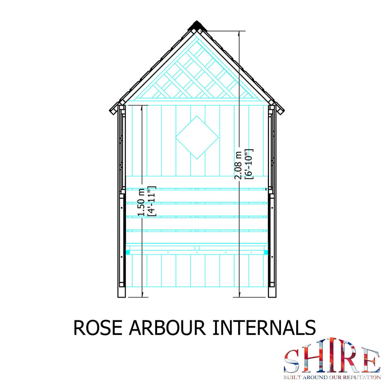 Shire Rose Arbour 2ft x 4ft