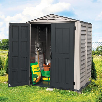 Duramax YardMate Plus - 5ft x 5ft Plastic Garden Shed in Grey