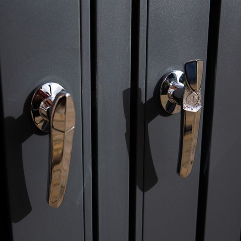 Anthracite Grey Wheelie Bin Storage - Double Bin Store