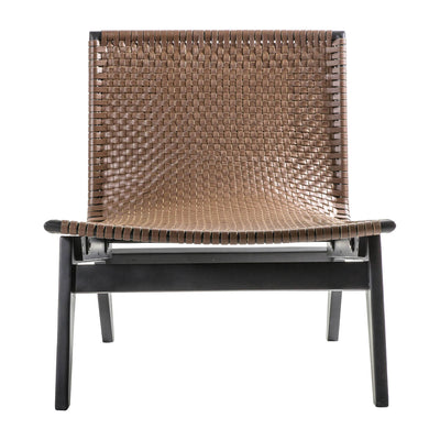 Gallery Interiors Seville Lounge Chair Brown Leather