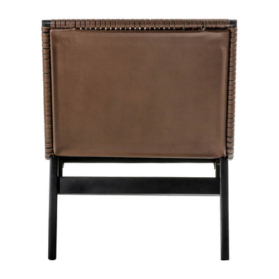 Gallery Interiors Seville Lounge Chair Brown Leather