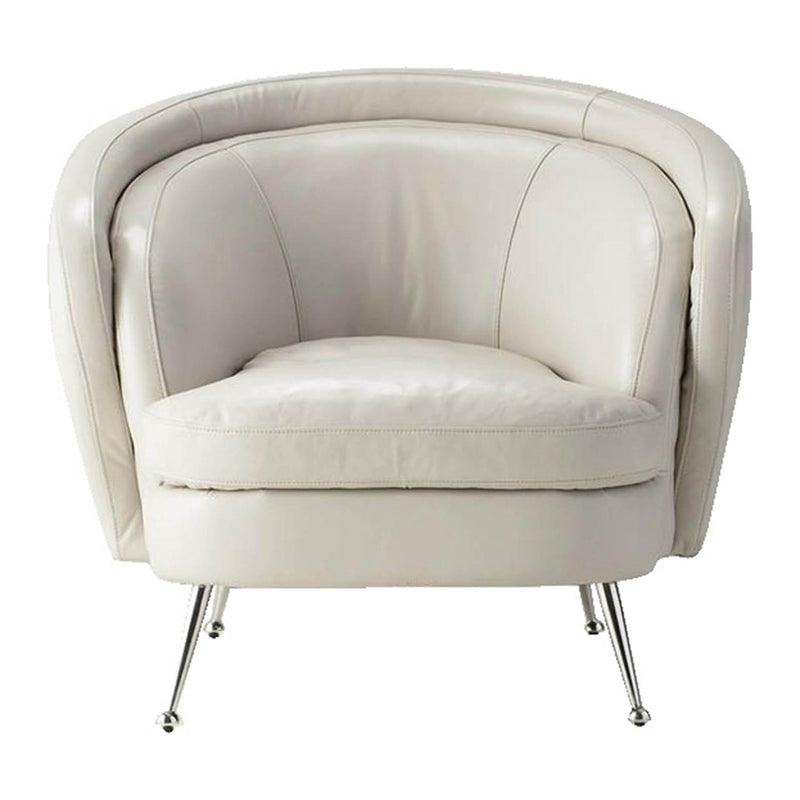 Gallery Interiors Tesoro Tub Chair Cream Leather