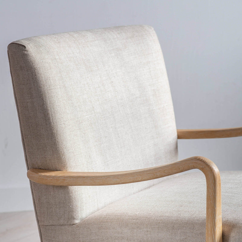 Gallery Interiors Chedworth Armchair Natural Linen
