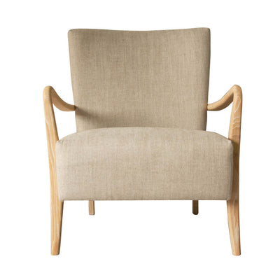 Gallery Interiors Chedworth Armchair Natural Linen