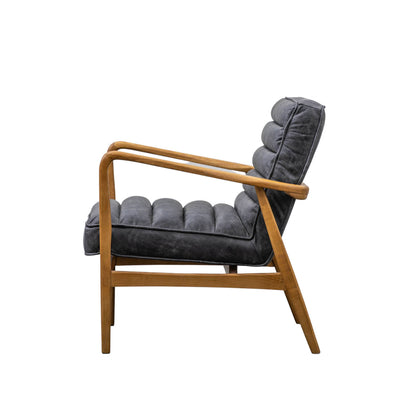 Gallery Interiors Datsun Armchair Antique Ebony