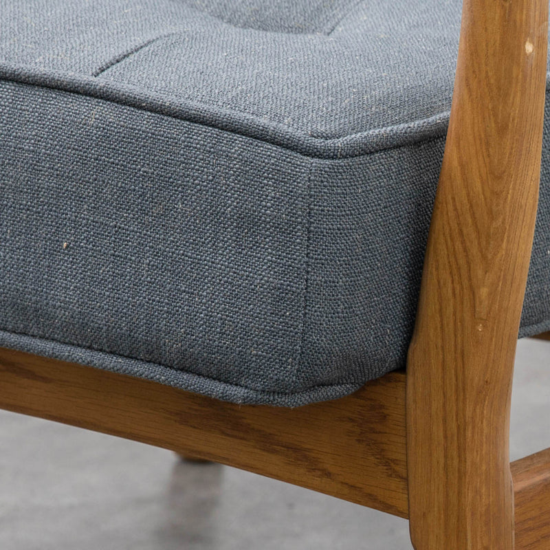 Gallery Interiors Humber Armchair Dark Grey Linen