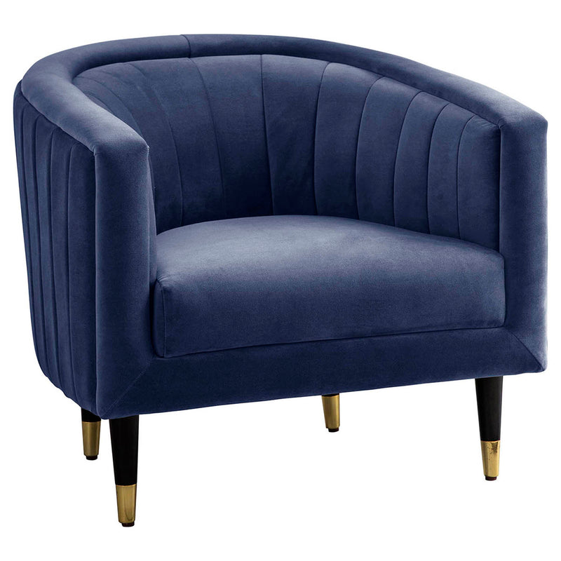 Gallery Interiors Serrano Armchair Twilight Velvet