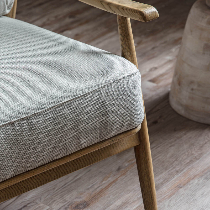 Gallery Interiors Reliant Armchair Natural Linen