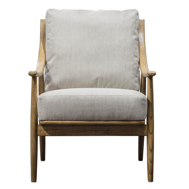 Gallery Interiors Reliant Armchair Natural Linen