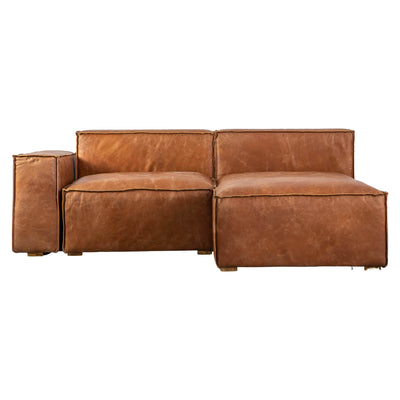 Gallery Interiors Calgary Sofa Vintage Brown Leather