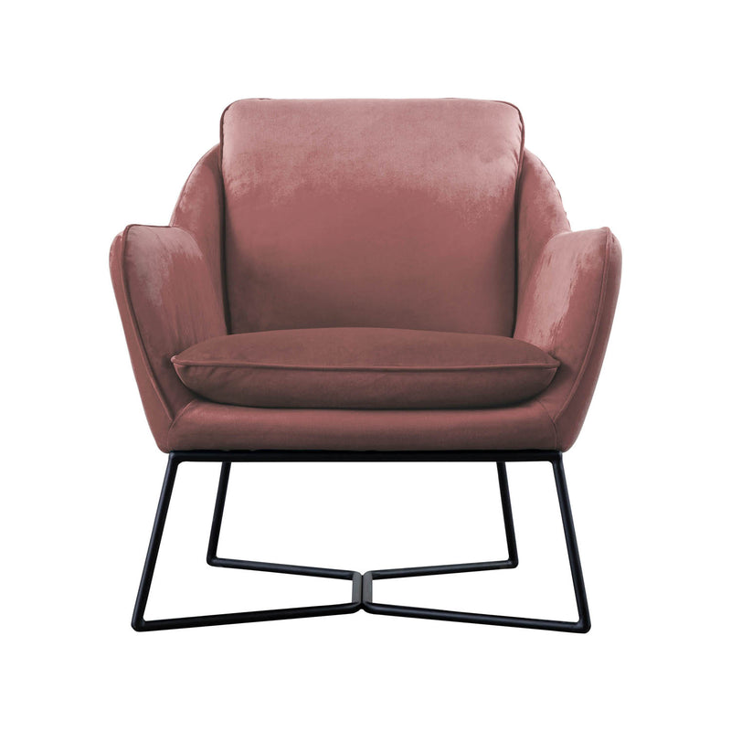 Gallery Interiors Lucca Chair Blush Velvet