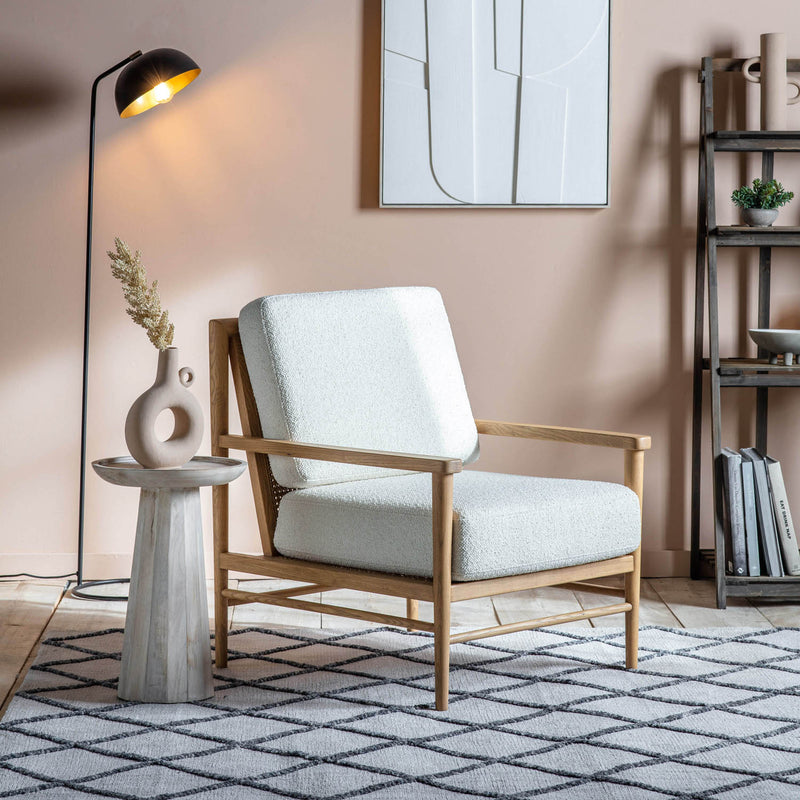 Gallery Interiors Odesa Armchair Cream