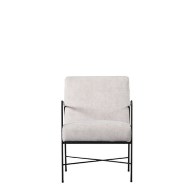 Gallery Interiors Chartham Armchair White