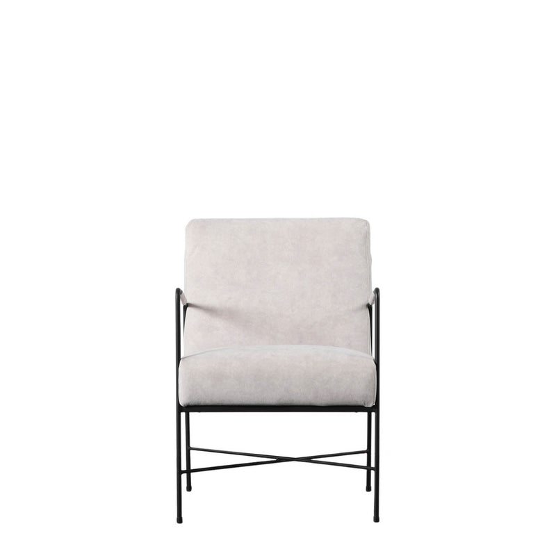 Gallery Interiors Chartham Armchair White