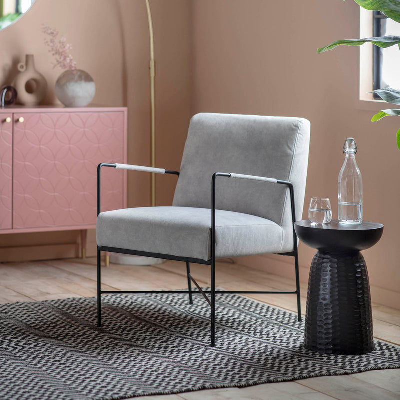 Gallery Interiors Chartham Armchair Grey