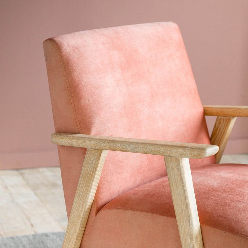 Gallery Interiors Neyland Armchair Blush