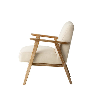 Gallery Interiors Neyland Armchair Natural Linen