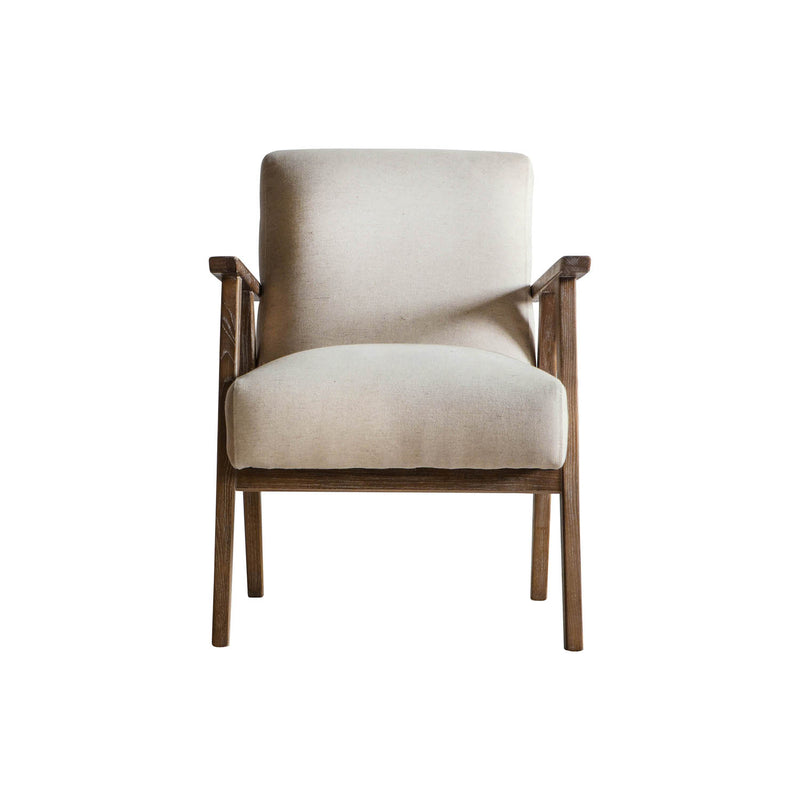 Gallery Interiors Neyland Armchair Natural Linen