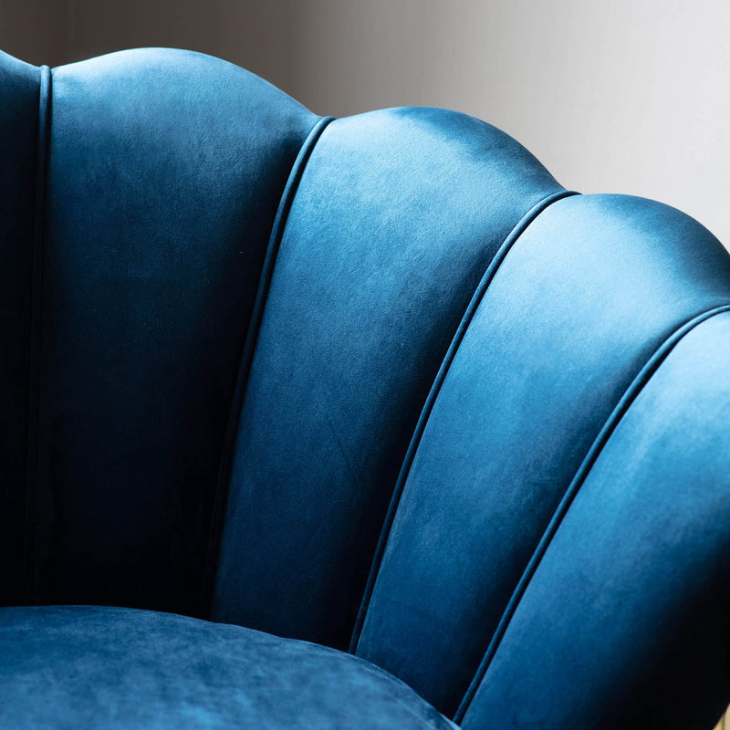 Gallery Interiors Rivello Armchair Inky Blue