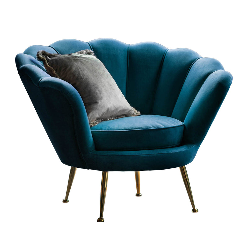 Gallery Interiors Rivello Armchair Inky Blue