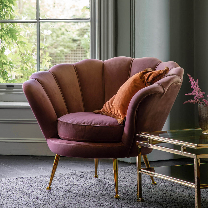 Gallery Interiors Rivello Armchair Rose