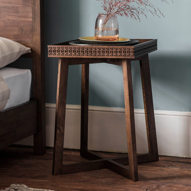 Gallery Interiors Boho Retreat Bedside Table