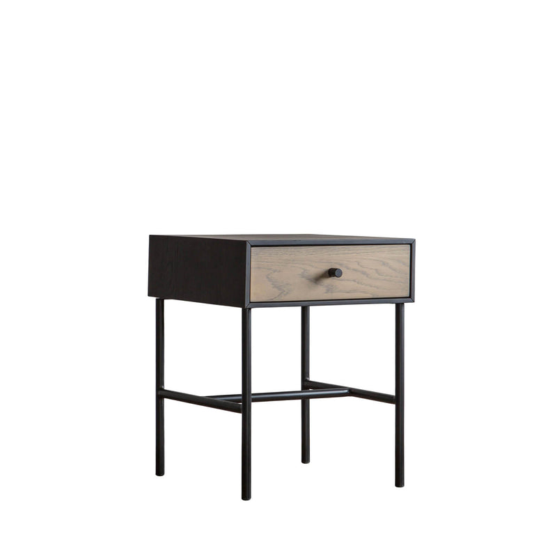 Gallery Interiors Carbury 1 Drawer Bedside Table