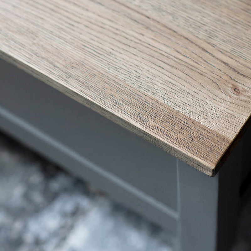 Gallery Interiors Cookham Hall Bench Grey