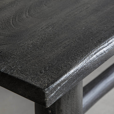 Gallery Interiors Alberta Bench Rustic Grey Small