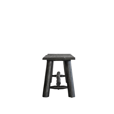 Gallery Interiors Alberta Bench Rustic Grey Large