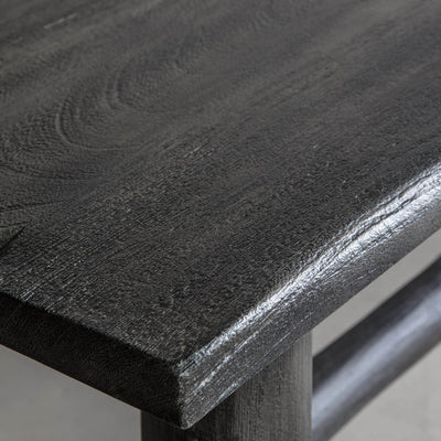 Gallery Interiors Alberta Bench Rustic Grey Large
