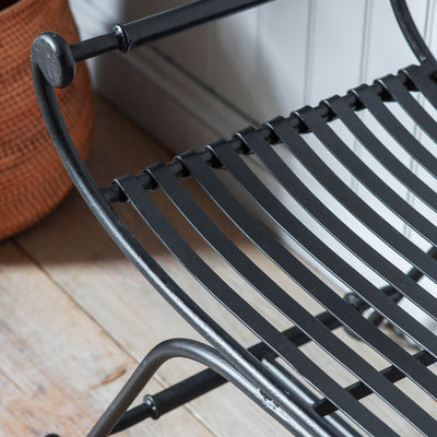 Gallery Interiors Barbrook Iron Bench